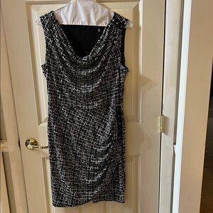NWT Elegant Black and White Women's Dress